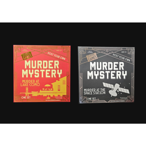 Host Your Own Murder Mystery Game Lake Como & Space Station Sets - Picture 1 of 6